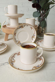 Bronze Bloom Nordic Kahve Takımı 12 Parça 6 Kişilik 22928-29 Bonvagon