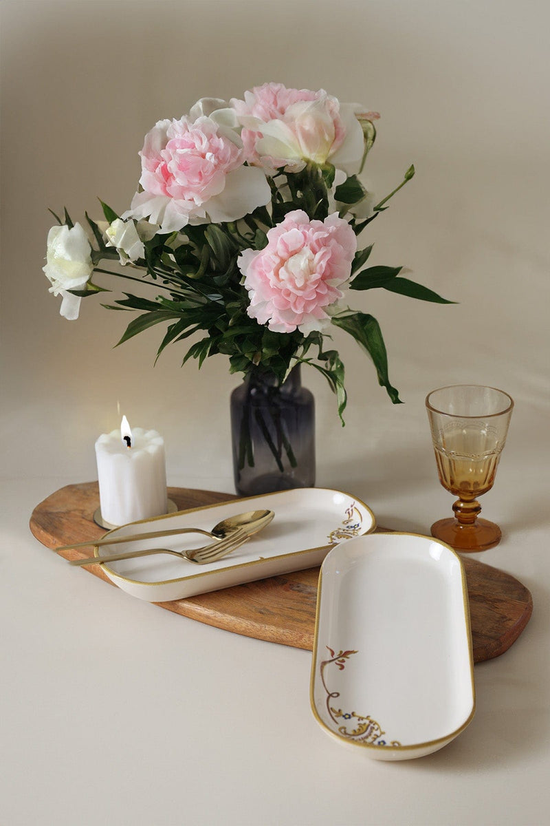 Bronze Bloom Noyan Kayık Tabak 26 cm 2 Adet 22926 Bonvagon