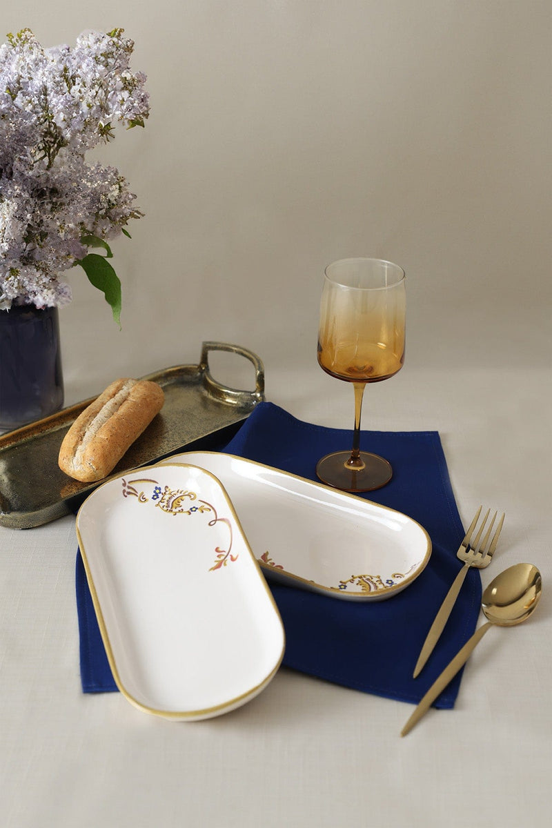 Bronze Bloom Noyan Kayık Tabak 26 cm 2 Adet 22926 Bonvagon