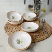 Bronze Palmiye Halka Çerezlik / Sosluk 13 Cm 6 Adet 22901 Bonvagon