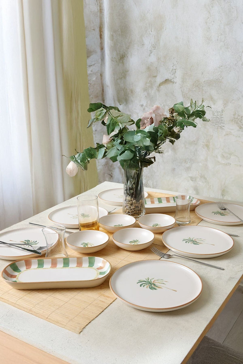 Bronze Palmiye Kahvaltı Seti 12 Parça 6 Kişilik Bonvagon