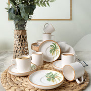 Bronze Palmiye Nordic Kahve Takımı 12 Parça 6 Kişilik Bonvagon