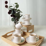 Bronze Palmiye Nordic Kahve Takımı 12 Parça 6 Kişilik 22902-03 Bonvagon