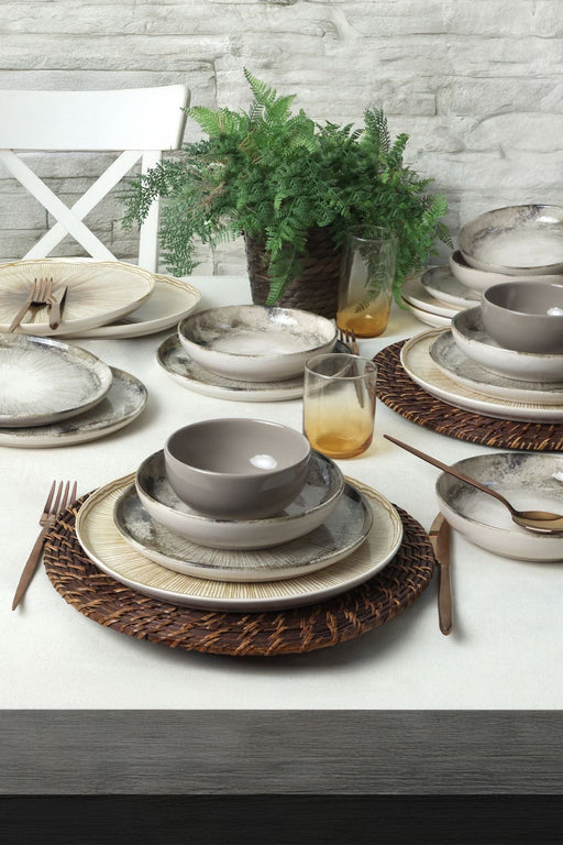 Brown Wave 24 Parça Yemek Takımı 6 Kişilik Bonvagon