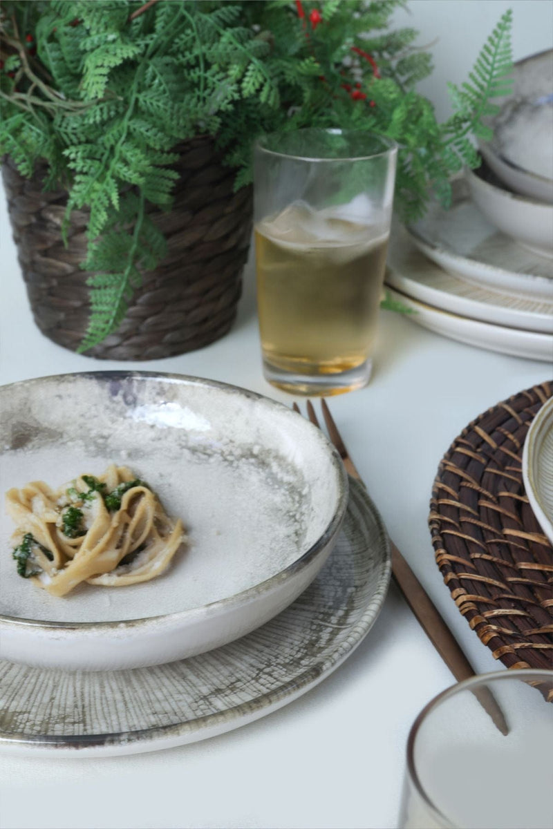 Brown Wave 24 Parça Yemek Takımı 6 Kişilik Bonvagon