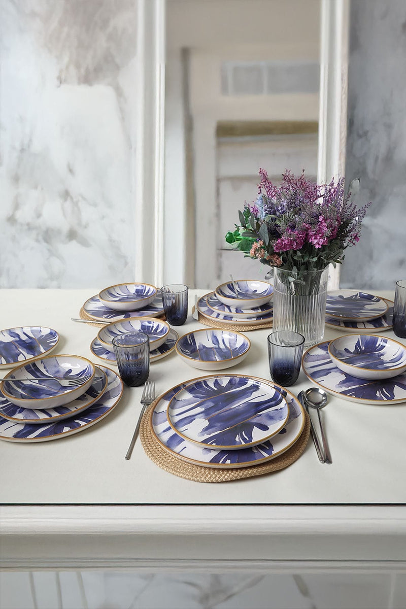 Brush & Bloom 18 Parça Yemek Takımı 6 Kişilik Bonvagon