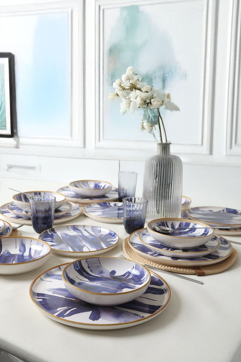 Brush & Bloom 18 Parça Yemek Takımı 6 Kişilik Bonvagon