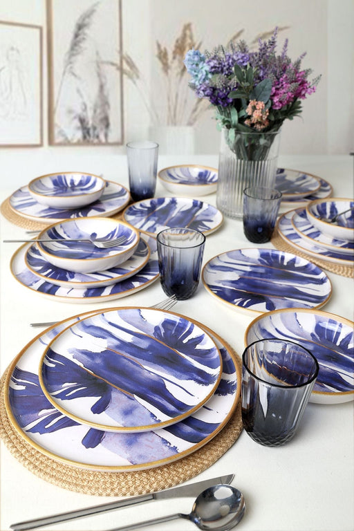 Brush & Bloom 18 Parça Yemek Takımı 6 Kişilik Bonvagon