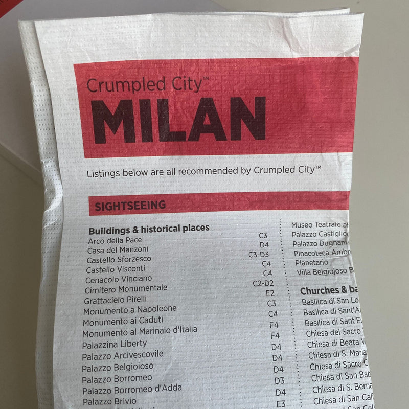 Buruşuk Şehirler Milan Haritası
