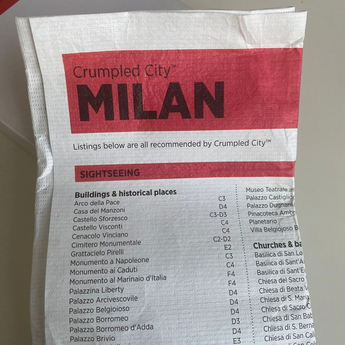 Buruşuk Şehirler Milan Haritası Bonvagon