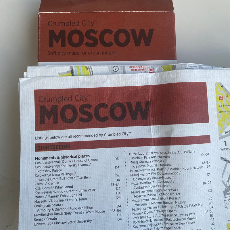 Buruşuk Şehirler Moscow Haritası