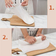 Büyük Hamur Torbası Silikon Şeffaf Hamur Yoğurma Torbası Ekmek Makarna Mantı Hamuru Kolay Yoğurma Bonvagon