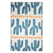 Cactus Time Yıkanabilir Antibakteriyel Çocuk Halısı, Kaymaz Taban, Yıkanabilir Bonvagon