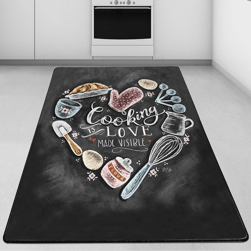 Cake Mold Dijital Baskılı Mutfak Halısı, Kaymaz Taban, Yıkanabilir Bonvagon