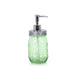 Cam Sıvı Sabunluk Çiçek Desenli Yeşil Bonvagon