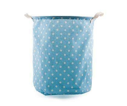 Çamaşır Sepeti Puantiyeli Mavi Bonvagon