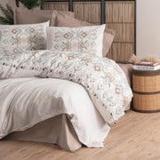 Candy çift Kişilik Nevresim Takımı Asilo Kahve 57 Tel Ranforce %100 Pamuk Bonvagon