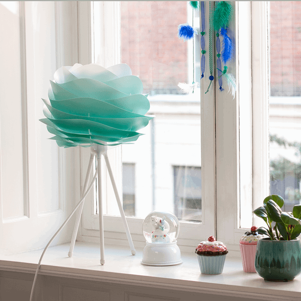 Carmina Mini Turkuaz 32cm Avize, Lambader, Masa Lamba Başlığı, Aydınlatma Bonvagon