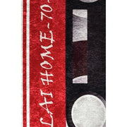 Casette Dijital Baskılı Halı, Kaymaz Taban, Yıkanabilir Bonvagon