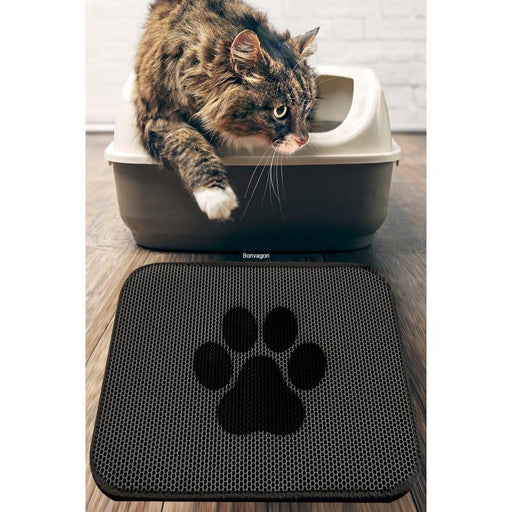 Cat Paw Kedi Kumu Toplayıcı Paspas 45x60cm, Kaymaz Taban, Yıkanabilir Bonvagon