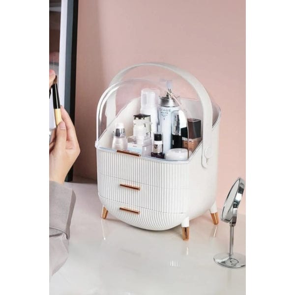 Çekmeceli Kozmetik Organizer Beyaz Bonvagon