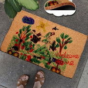 Child Drawing Doğal Koko Hindistan Cevizi Kapı Önü Paspas 60x40cm Bonvagon