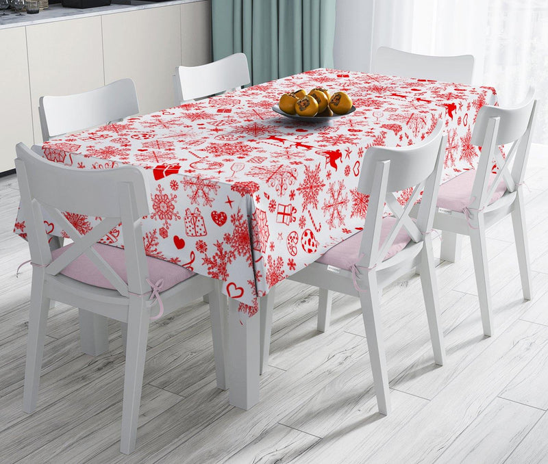 Christmas Özel Tasarım Dijital Baskılı Masa Örtüsü Bonvagon