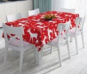 Christmas Özel Tasarım Dijital Baskılı Masa Örtüsü Bonvagon