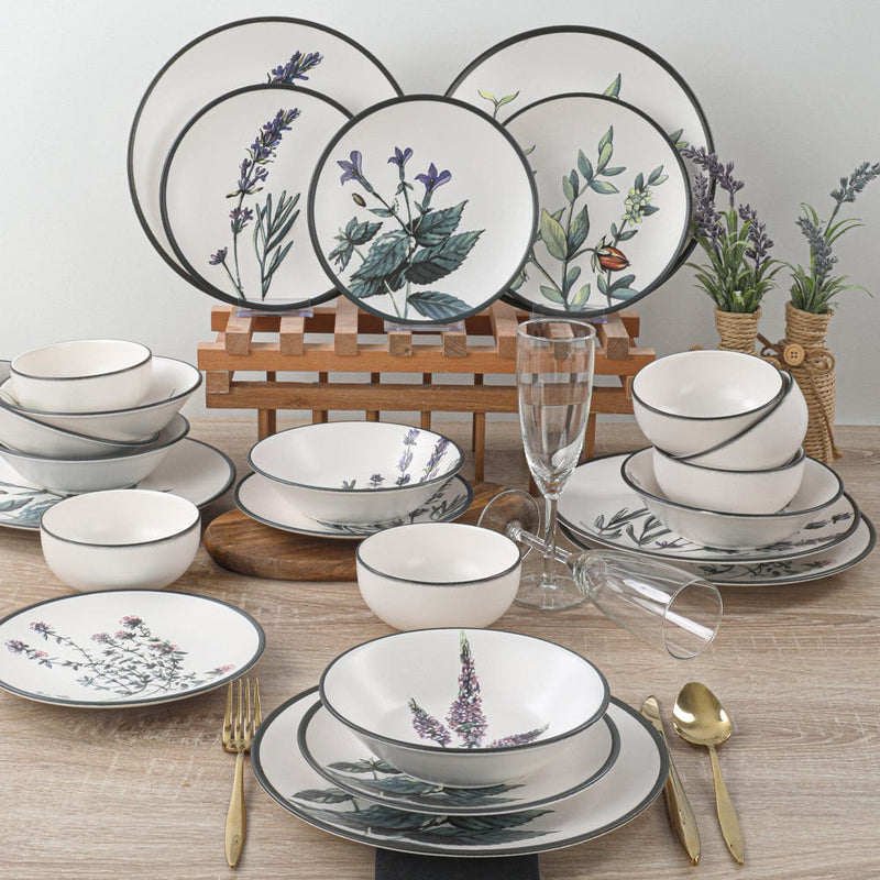 Çiçek Bahçesi Yemek Takımı 24 Parça 6 Kişilik 18938 -39-40-41-42-43-68 Bonvagon