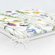 Çiçek Desenli Dekoratif Kare Sandalye Minderi 40x40cm Fermuarlı Bonvagon