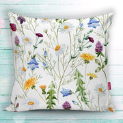 Çiçek Desenli Dijital Baskılı Yastık Kırlent Kılıfı 43x43cm Bonvagon