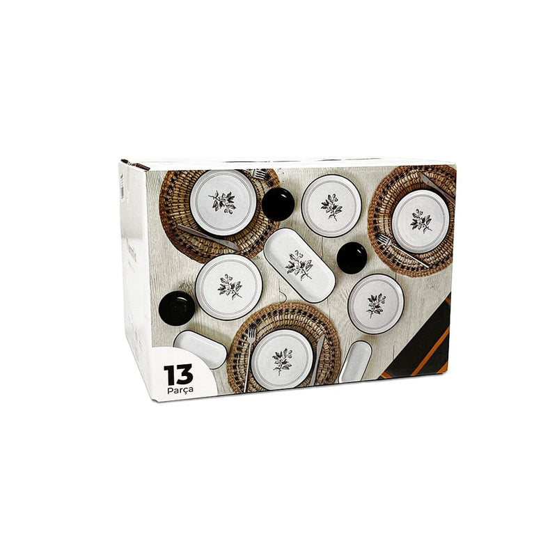 Çiçek Kahvaltı Takımı 13 Parça 6 Kişilik 22618 Bonvagon