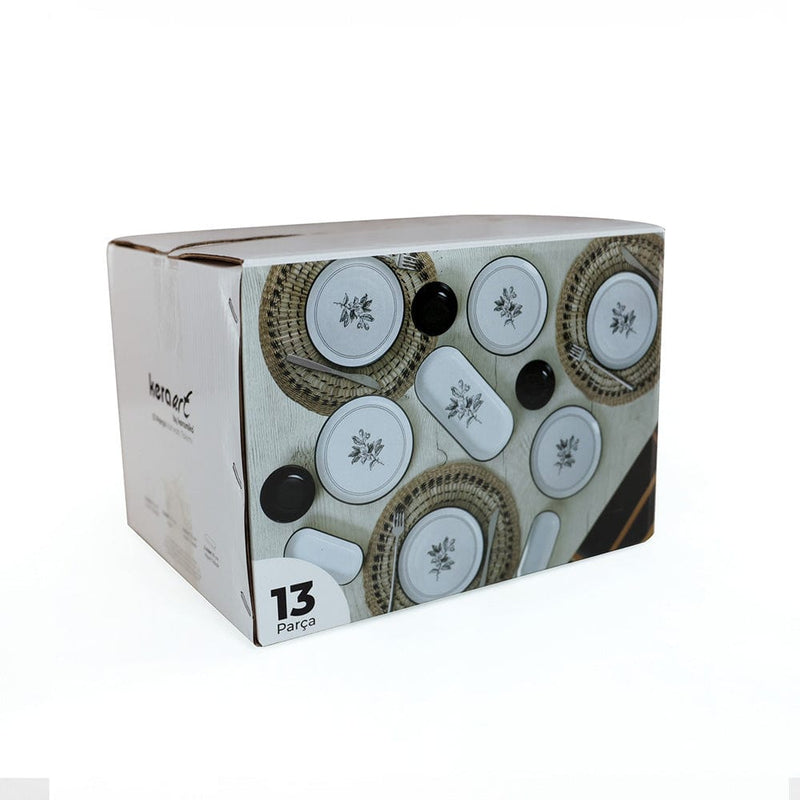 Çiçek Kahvaltı Takımı 13 Parça 6 Kişilik 22618 Bonvagon