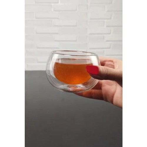 Çift Cidarlı Cam Reçellik 6 Adet Bonvagon