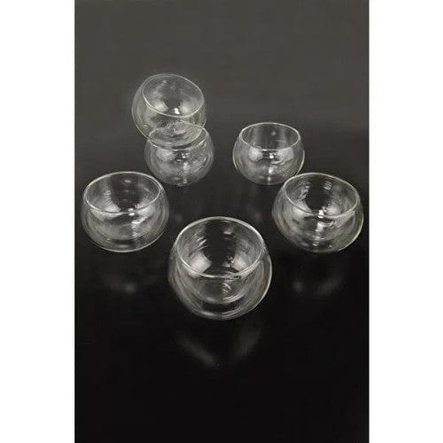 Çift Cidarlı Cam Reçellik 6 Adet Bonvagon