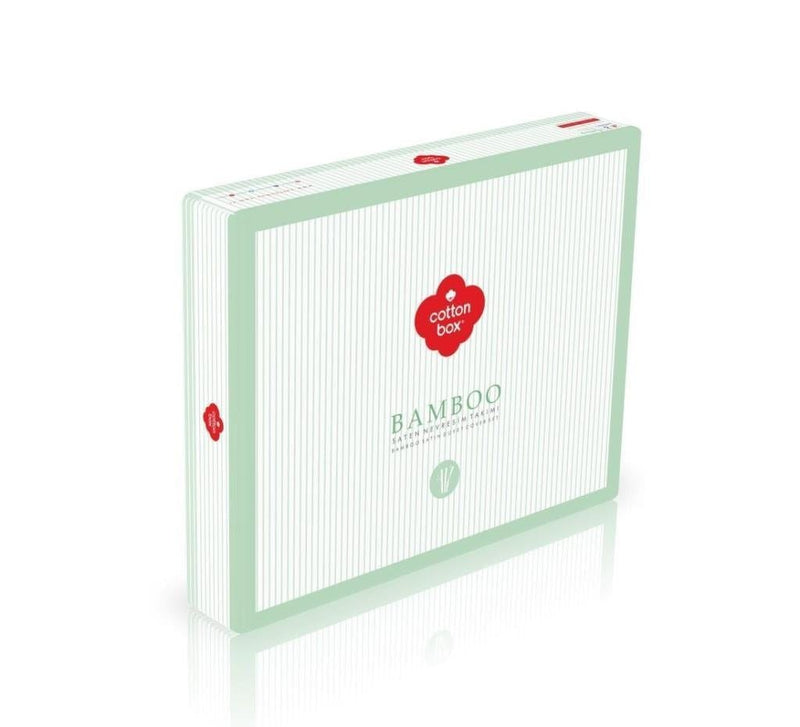 Çift Kişilik Bambu Saten Nevresim Takımı Antrasit Bonvagon