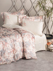 Çift Kişilik Elit Saten Nevresim Takımı Layana Pembe Bonvagon