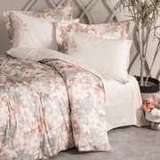 Çift Kişilik Elit Saten Nevresim Takımı Layana Pembe 120 Tel 4 Adet Yastık Kılıfı Bonvagon