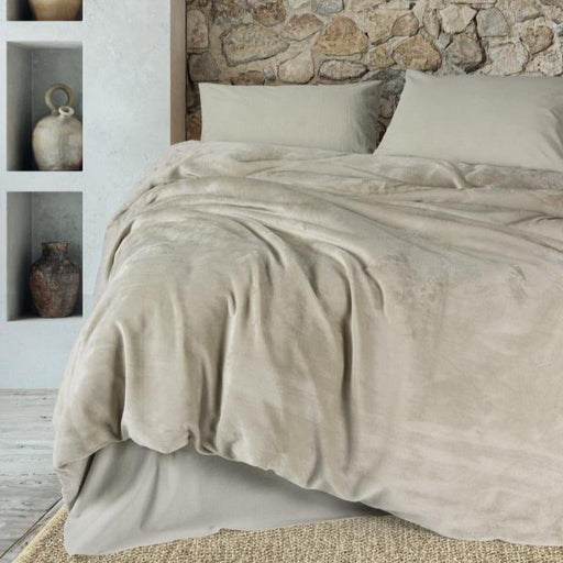 Çift Kişilik Nevresim Takımı Velvet Flossy Taş Bonvagon