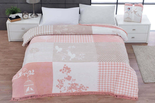 Çift Kişilik Pamuklu Battaniye 180x220 Rene Bonvagon