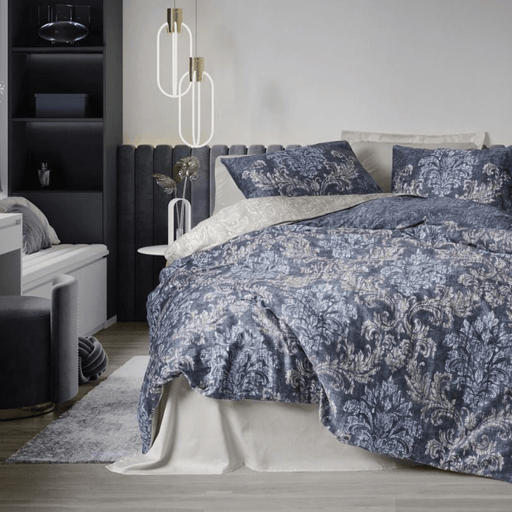 Çift Kişilik Saten Nevresim Takımı Owen Bej Bonvagon