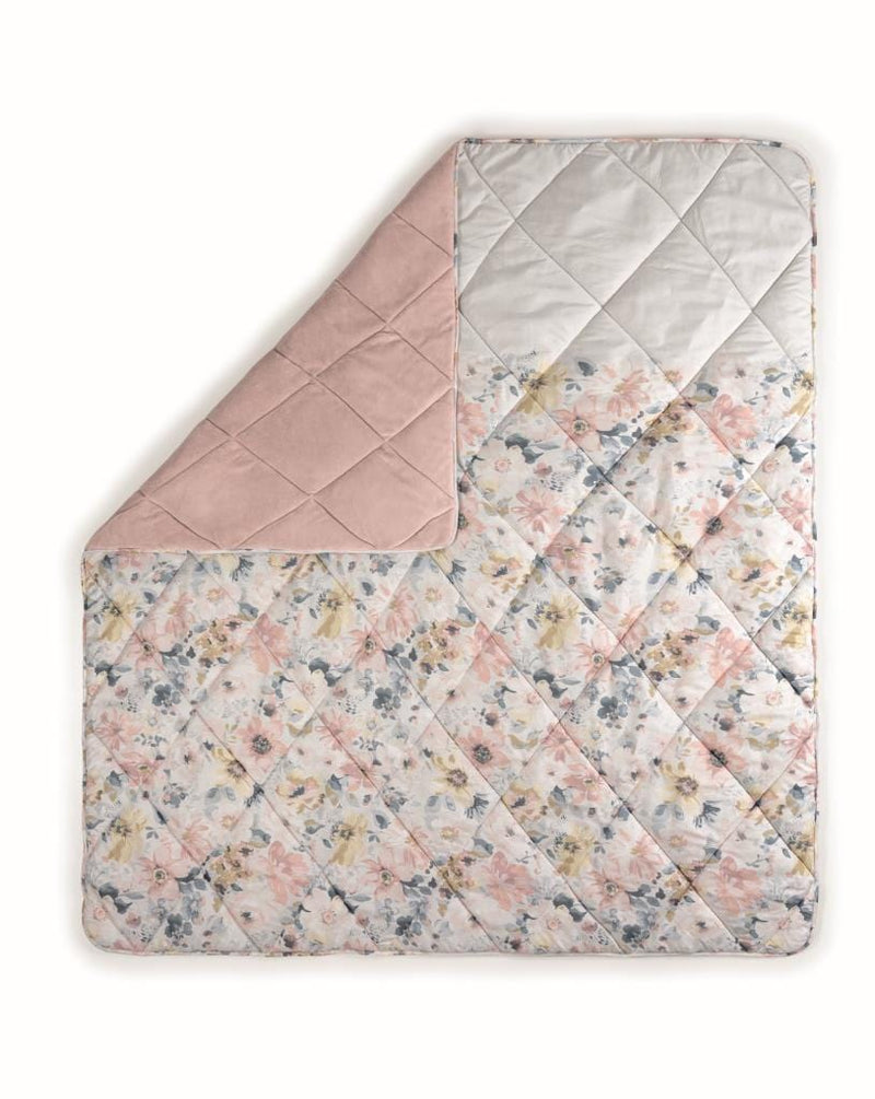 Çift Kişilik Yorgan Velvet Dalya Pudra Bonvagon