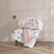 Çift Kişilik Yorgan Velvet Dalya Pudra Bonvagon