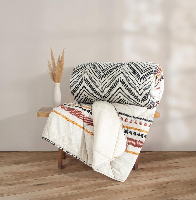 Çift Kişilik Yorgan Velvet Felix Bej Bonvagon