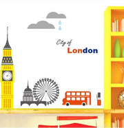 City of London (Londra) Duvar Çıkartması Süsü (sticker) Bonvagon