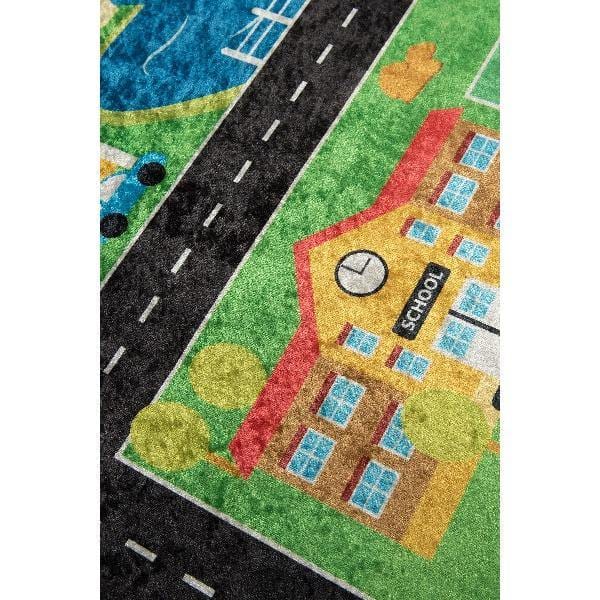 City Yıkanabilir Antibakteriyel Çocuk Halısı, Kaymaz Taban, Yıkanabilir Bonvagon