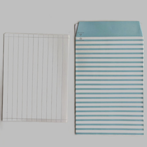 Çizgili Mektup Kağıdı Mavi Bonvagon