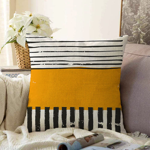 Çizgili Özel Tasarım Dijital Baskılı Dekoratif Raşel Kadife Yastık Kırlent Kılıfı Bonvagon