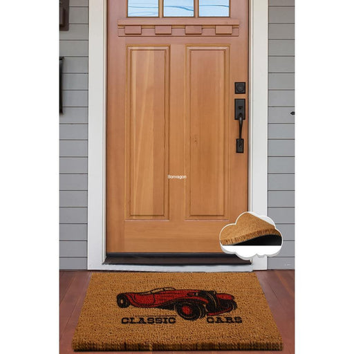 Classic Car Doğal Koko Hindistan Cevizi Kapı Önü Paspas 60x40cm Bonvagon