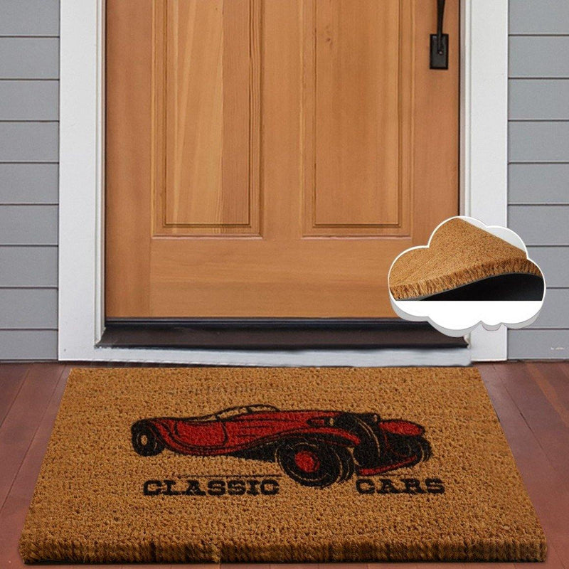 Classic Car Doğal Koko Hindistan Cevizi Kapı Önü Paspas 60x40cm Bonvagon